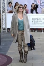 Ankunft von Valeria Bruni Tedeschi beim San Sebastian Film Festival 2013