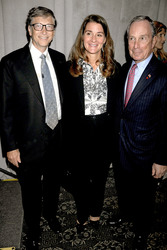 Bill Gates, Melinda Gates, Michael Bloomberg