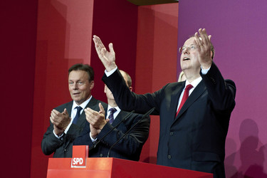 SPD Wahlabend zur Bundestagswahl im Willy-Brandt-Haus, Berlin