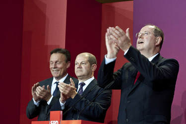 SPD Wahlabend zur Bundestagswahl im Willy-Brandt-Haus, Berlin