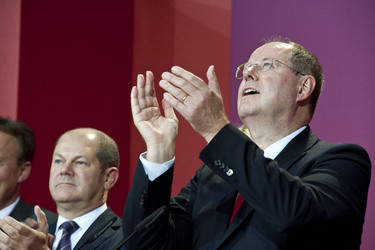 SPD Wahlabend zur Bundestagswahl im Willy-Brandt-Haus, Berlin