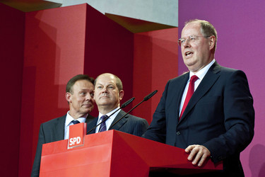 SPD Wahlabend zur Bundestagswahl im Willy-Brandt-Haus, Berlin