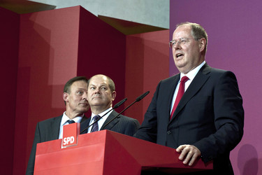 SPD Wahlabend zur Bundestagswahl im Willy-Brandt-Haus, Berlin