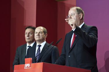 SPD Wahlabend zur Bundestagswahl im Willy-Brandt-Haus, Berlin