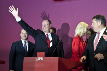 SPD Wahlabend zur Bundestagswahl im Willy-Brandt-Haus, Berlin