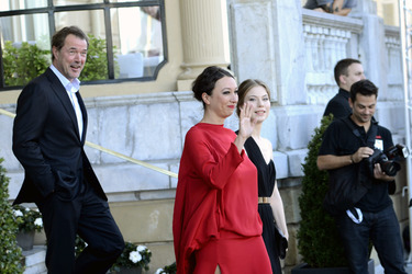 Der 'Oktober November' Cast verläßt sein Hotel, San Sebastian Film Festival 2013