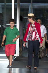 King Juan Carlos erhält Besuch im Quiron Hospital, Pozuelo de Alarcon