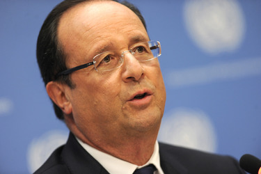 Francois Hollande Pressekonferenz, New York