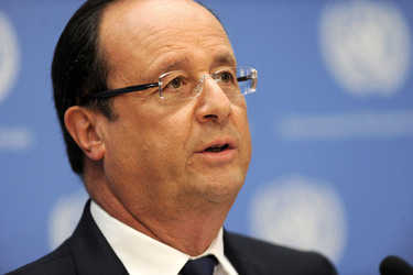 Francois Hollande Pressekonferenz, New York