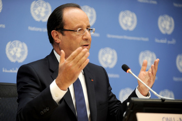 Francois Hollande Pressekonferenz, New York
