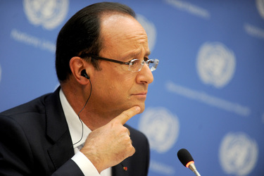 Francois Hollande Pressekonferenz, New York