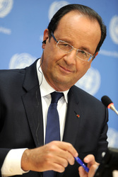 Francois Hollande Pressekonferenz, New York