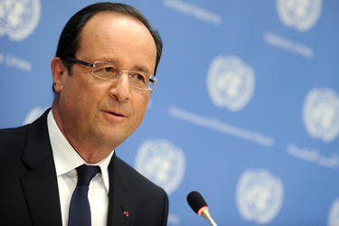 Francois Hollande Pressekonferenz, New York