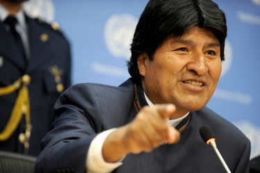 Evo Morales Pressekonferenz, New York