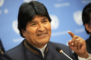 Evo Morales Pressekonferenz, New York
