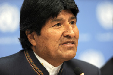 Evo Morales Pressekonferenz, New York