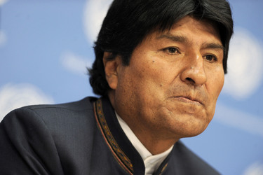 Evo Morales Pressekonferenz, New York