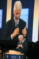 Abschlusssitzung der Clinton Global Initiative, New York