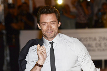 Ankunft von Hugh Jackman am Hotel beim San Sebastian Film Festival 2013
