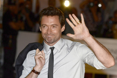 Ankunft von Hugh Jackman am Hotel beim San Sebastian Film Festival 2013