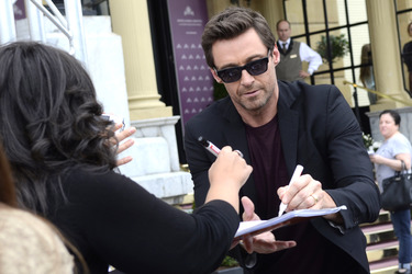Hugh Jackman Signs Autographs at the San Sebastian Film Festival 2013