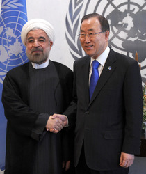 Hassan Rouhani am Rande der UN Vollversammlung, New York