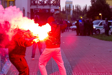 Ausschreitungen von Neonazis in Ostrava, Tschechien