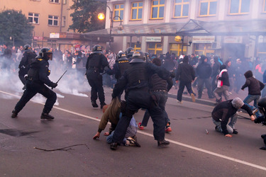 Ausschreitungen von Neonazis in Ostrava, Tschechien