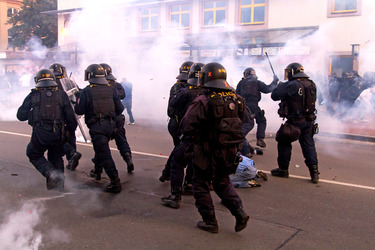 Ausschreitungen von Neonazis in Ostrava, Tschechien