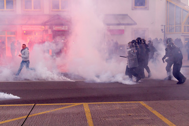 Ausschreitungen von Neonazis in Ostrava, Tschechien