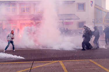 Ausschreitungen von Neonazis in Ostrava, Tschechien
