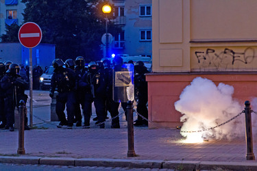 Ausschreitungen von Neonazis in Ostrava, Tschechien