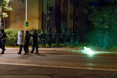 Ausschreitungen von Neonazis in Ostrava, Tschechien