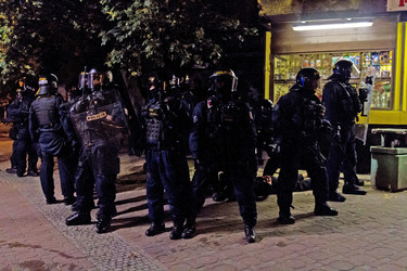 Ausschreitungen von Neonazis in Ostrava, Tschechien