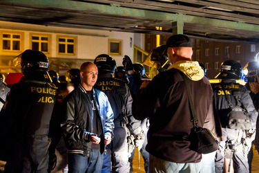 Ausschreitungen von Neonazis in Ostrava, Tschechien