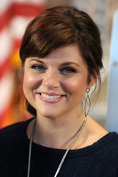 Tiffani Thiessen besucht das Empire State Building, New York