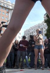 Offizielle Gründing von Femen Spanien, Madrid