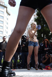 Offizielle Gründing von Femen Spanien, Madrid