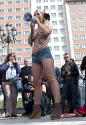 Offizielle Gründing von Femen Spanien, Madrid