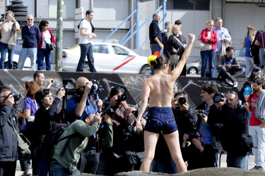 Offizielle Gründing von Femen Spanien, Madrid