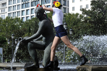 Offizielle Gründing von Femen Spanien, Madrid