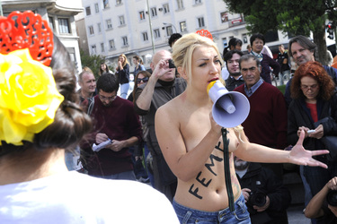 Offizielle Gründing von Femen Spanien, Madrid