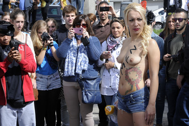 Offizielle Gründing von Femen Spanien, Madrid