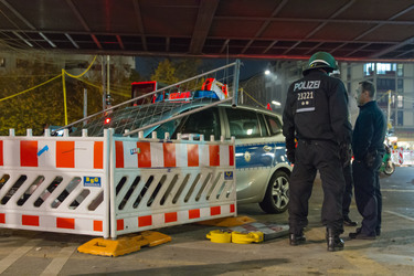 Demonstration gegen europäische Asylbewerbergesetze in Kreuzberg, Berlin