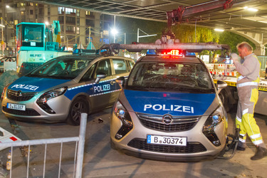 Demonstration gegen europäische Asylbewerbergesetze in Kreuzberg, Berlin