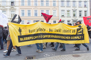Demonstration 'Welcome Refugees - Solidarität mit Flüchtlingen', Rostock