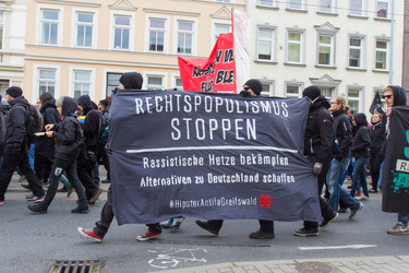 Demonstration 'Welcome Refugees - Solidarität mit Flüchtlingen', Rostock