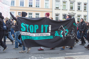 Demonstration 'Welcome Refugees - Solidarität mit Flüchtlingen', Rostock
