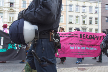 Demonstration 'Welcome Refugees - Solidarität mit Flüchtlingen', Rostock