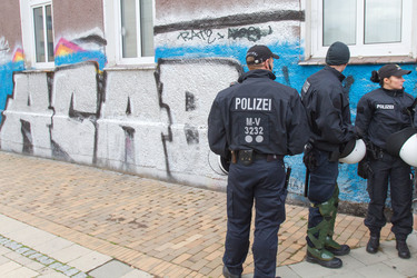 Demonstration 'Welcome Refugees - Solidarität mit Flüchtlingen', Rostock